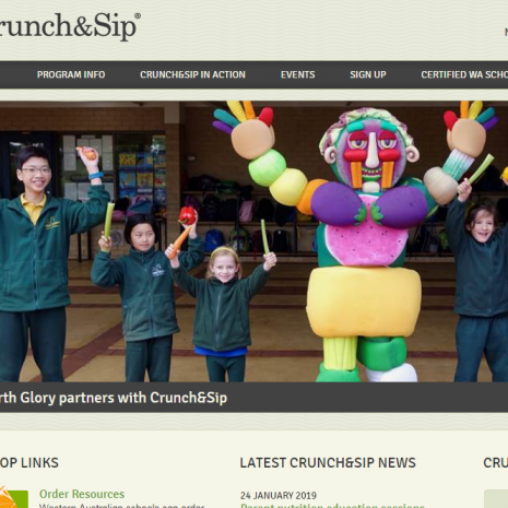 Crunch and Sip Website